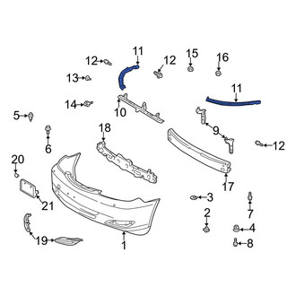 Toyota OE - Front Right Outer Bumper Cover Reinforcement