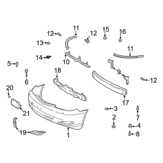 Toyota OE - Bumper Cover Reinforcement Bolt