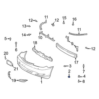 Toyota OE - Front Bumper Cover Retainer