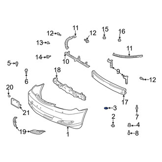 Toyota OE - Front Bumper Cover Retainer