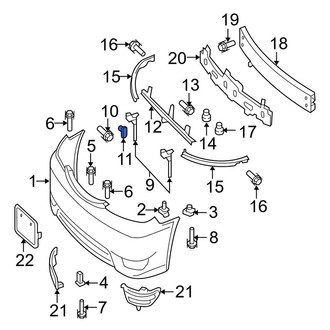Toyota OE - Front Bumper Cover Retainer
