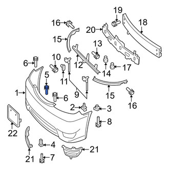 Toyota OE - Front Bumper Cover Retainer