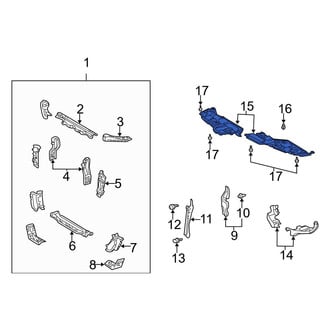 Toyota OE - Right Radiator Support Splash Shield