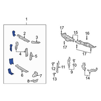 Toyota OE - Right Upper Radiator Support Panel