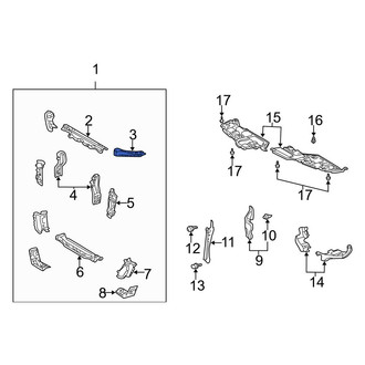 Toyota OE - Right Upper Radiator Support Panel