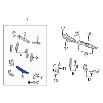 Toyota OE - Lower Radiator Support Tie Bar