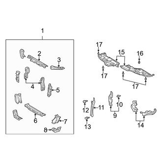 Toyota OE - Cooling - Radiator Support (2.4L)