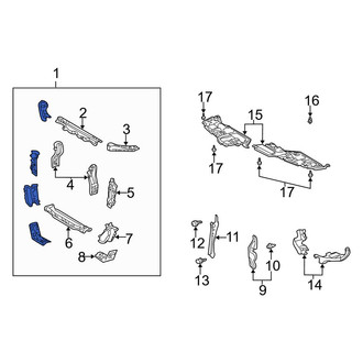 Toyota OE - Right Upper Radiator Support Panel