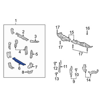 Toyota OE - Lower Radiator Support Tie Bar