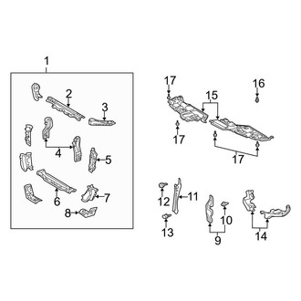 Toyota OE - Cooling - Radiator Support (3.0L)