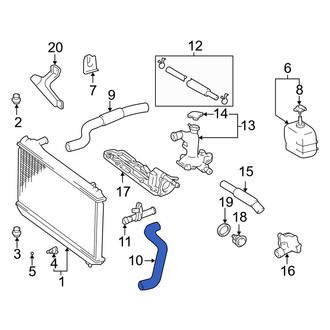 Toyota OE - Lower Radiator Coolant Hose