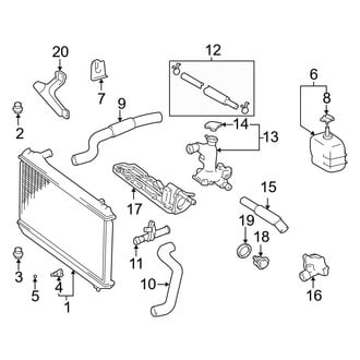 Toyota OE - Cooling - Radiator & Components (3.0L)