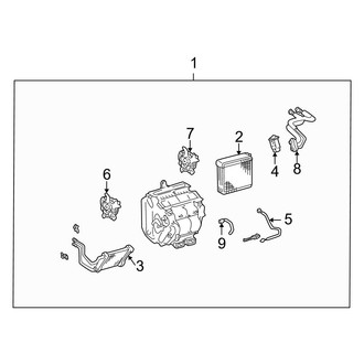 Toyota OE - Air Conditioner & Heater - Evaporator & Heater Components (Manual A/C)