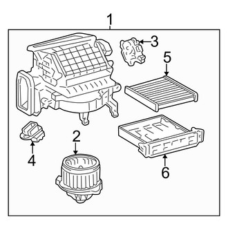 Toyota OE - Air Conditioner & Heater - Blower Motor & Fan