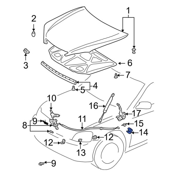 Hood Release Handle