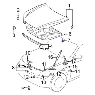 Toyota OE - Hood Insulation Pad Clip