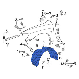 Toyota OE - Front Right Fender Splash Shield