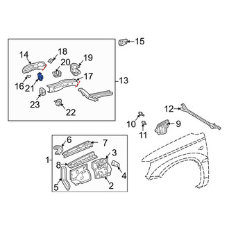 Toyota OE - Front Left Frame Side Member Reinforcement