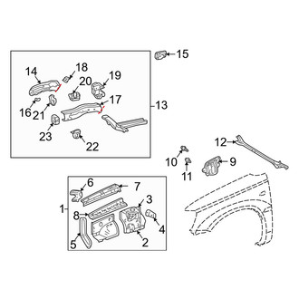 Toyota OE - Fender - Structural Components & Rails