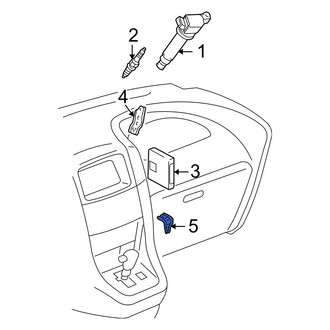 Toyota OE - Lower Engine Control Module (ECM) Bracket