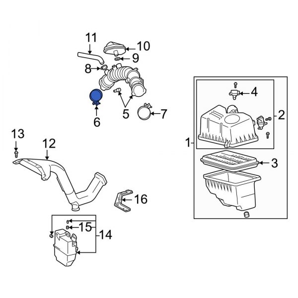 Engine Air Duct Clamp