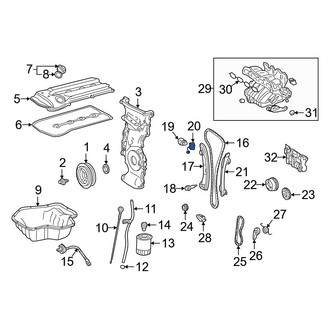 Toyota OE - Engine Timing Chain Tensioner Gasket
