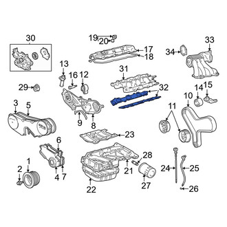 Toyota OE - Upper Engine Intake Manifold Gasket