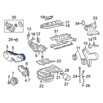Toyota OE - Upper Engine Timing Cover Gasket