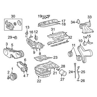 Toyota OE - Engine / Transaxle - Engine Parts (3.0L)