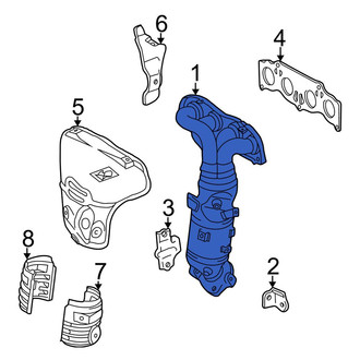 Toyota OE - Catalytic Converter with Integrated Exhaust Manifold