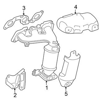 2004 Toyota Camry OEM Exhaust Parts - Systems, Tips CARiD