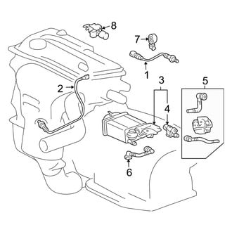 Toyota OE - Emission System - Emission Components (2.4L)
