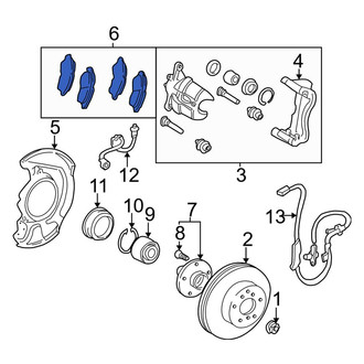 Toyota OE - Front Disc Brake Pad Set
