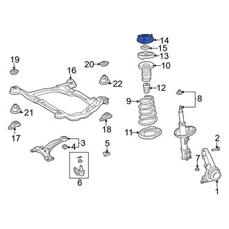 Toyota OE - Front Suspension Strut Mount