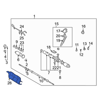 Toyota OE - Steering Gear Dust Shield
