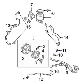 Toyota OE - Power Steering Pressure Line Bolt