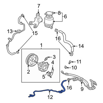 Toyota OE - Power Steering Return Hose