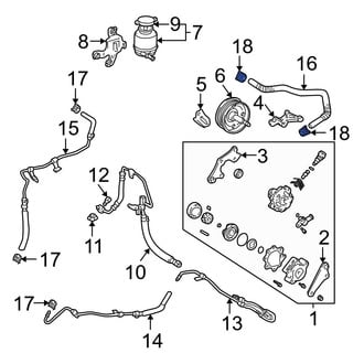 Toyota OE - Power Steering Hose Clamp