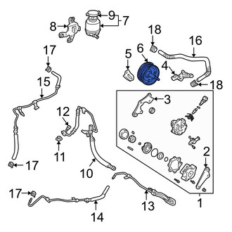 Toyota OE - Power Steering Pump Pulley