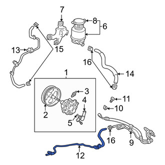 Toyota OE - Power Steering Return Hose