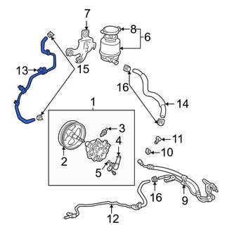Toyota OE - Power Steering Return Hose