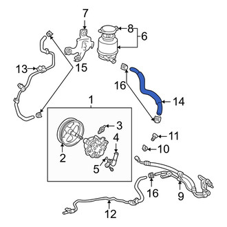 Toyota OE - Power Steering Reservoir Hose