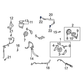 Toyota OE - Power Steering Hose Clamp