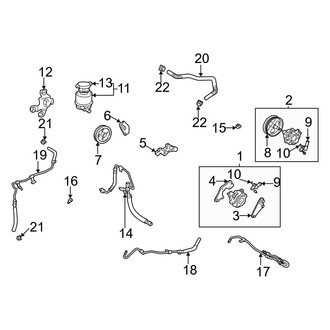 Toyota OE - Steering Gear & Linkage - Pump & Hoses (Japan Built), (3.0L)