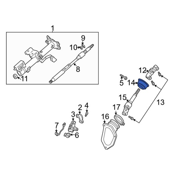 Steering Column Shaft Seal