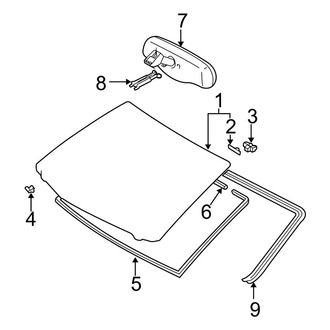 Toyota OE - Windshield - Glass