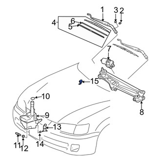 Toyota OE - Front Windshield Washer Nozzle
