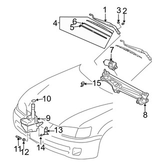 Toyota OE - Windshield - Wiper & Washer Components (USA Built)