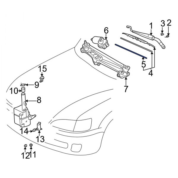 Windshield Wiper Blade Refill Set