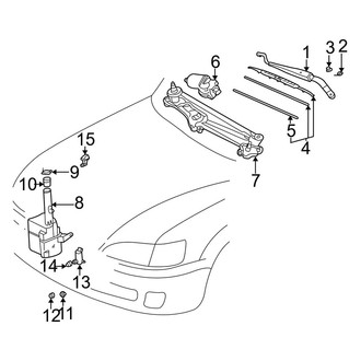 Toyota OE - Windshield - Wiper & Washer Components (Japan Built)